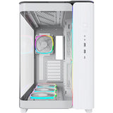 Boîtier tour midi Montech king 95 pro (blanc | 2x USB-A | 1x USB-C | RVB | verre trempé)