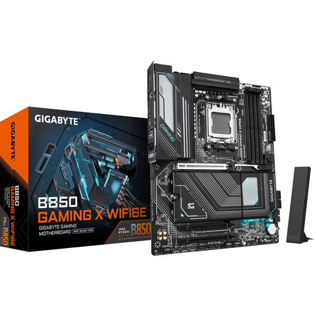 Gigabyte B850 Gaming x WiFi6e, ATX, AMD AM5, B850, 4x DDR5 8200 O.C, 2,5 Go, WiFi 6E, BT 5.3, USB-C