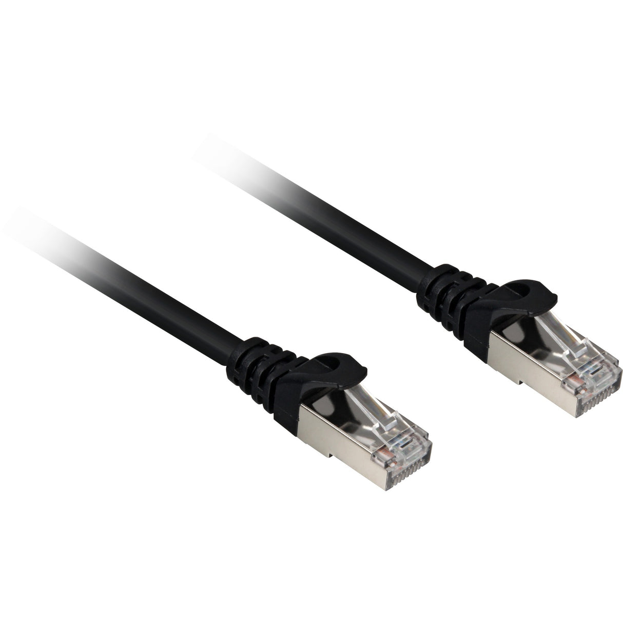 Câble réseau Sharkoon sftp, rj-45 avec cat.6a (noir, 0,25 mètres, sans halogène)