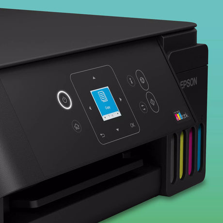 Epson ecotank et-2922 imprimante jet d'encre tout-en-un (noir, numérisation, copie, wi-fi, incluant jusqu'à 3 ans d'encre, c11cl63416)