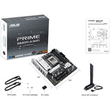 Carte mère Asus Prime B840m-A Wi-Fi Socket AM5 (2,5 Go-LAN, Wi-Fi 6e, BT, Son, µATX)