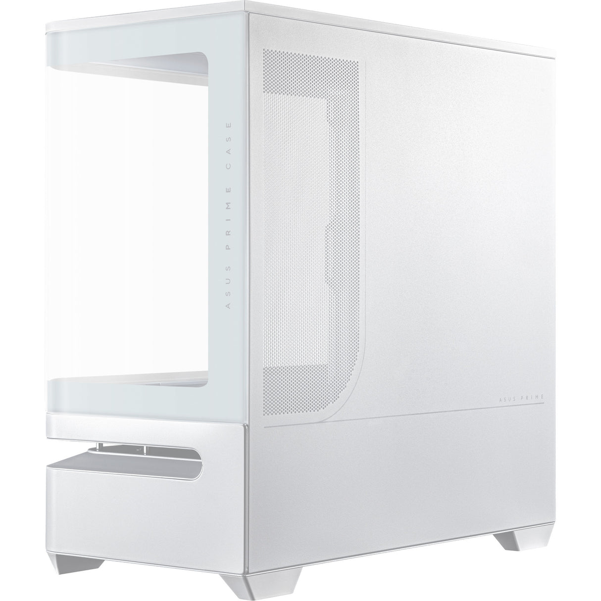 Boîtier tour midi Asus Prime Ap202 (blanc | 2x USB-A | 1x USB-C | RVB | Verre trempé)