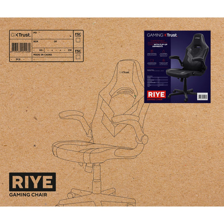 Chaise de jeu Trust gxt 703 riye (noir)