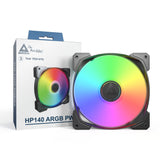 Ventilateur de boîtier Montech hp140 argb pwm (noir, 140 x 140 x 25 mm)