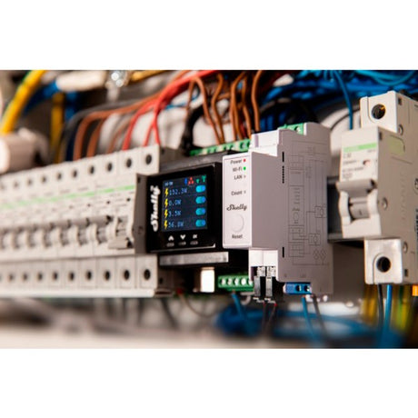 Shelly pro em - relais 2x 50a (blanc)