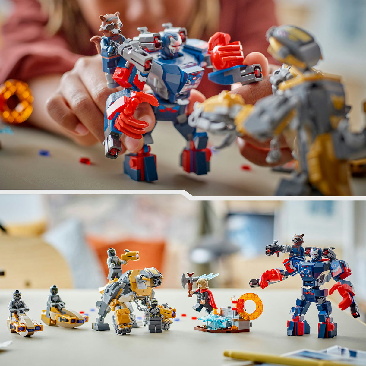 LEGO Super Heroes Marvel 76322 Avengers Endgame Thor contre Chitauri
