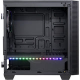 Boîtier tour midi micro Inter-tech x-608 infinity (noir | 1x USB-A | 1x USB-C | RVB | fenêtre)