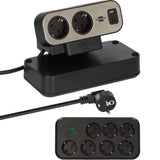 Brennerstuhl brennerstuhl®estilo multiprise duplex avec protection contre les surtensions, 1x USB C, 1x USB A, 9x contacts - 1153580210