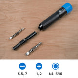 Jeu d'embouts de pilote Ifixit Narwhal 6 en 1 (noir bleu)