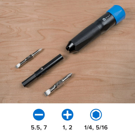 Jeu d'embouts de pilote Ifixit Narwhal 6 en 1 (noir bleu)