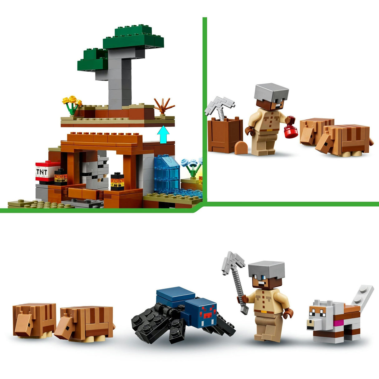 Lego minecraft 21269 les tatous à la mine