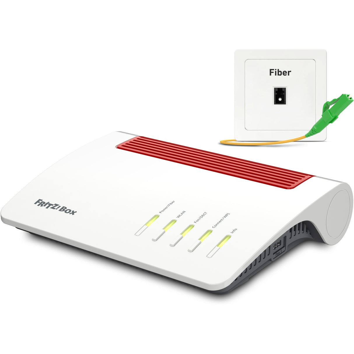 Fritz! Routeur international box 5590 fibre edition (blanc rouge, wi-fi maillé)