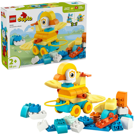 Lego Duplo 10448 Jouet 3 en 1 pour tout-petits Animaux sur roues