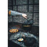 La poêle de cuisson du kit de démarrage du moulin à vent (noir)