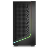 Boîtier tour midi Sharkoon j1000 argb (noir | 3x usb-a | rgb | verre trempé)