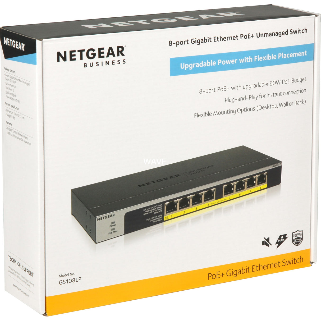 Commutateur Netgear gs108lp