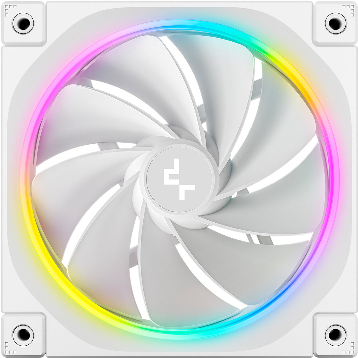 Ventilateur de boîtier Deepcool fl12r rgb (blanc, 120 x 120 x 25 mm, pwm)