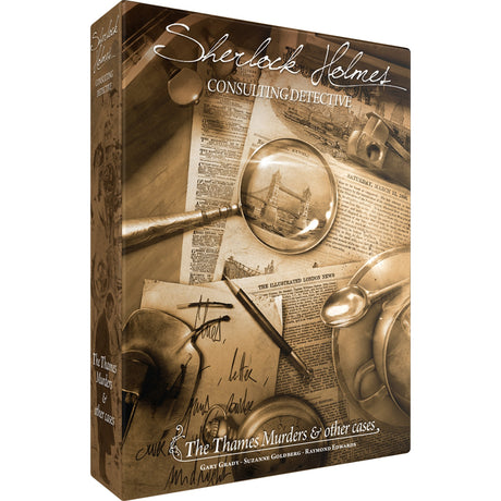 Asmodee sherlock holmes détective consultant : jeu de société sur les meurtres de la Tamise (anglais, 1 à 8 joueurs, 60 à 90 minutes, à partir de 12 ans)