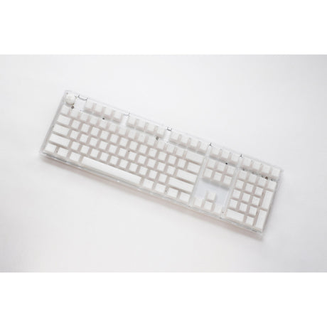 Clavier mécanique Ducky One 3 Aura White RVB (blanc, disposition américaine (QWERTY), Cherry MX Speed Silver, 100 %, abs double shot, hot swap)