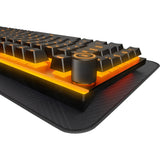 Soyez silencieux! Clavier de jeu mécanique RVB linéaire silencieux à montage léger (noir, disposition américaine (qwerty), linéaire silencieux, 100 %, argb, touches pbt à double prise)