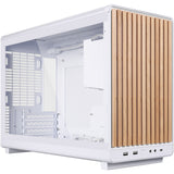 Boîtier tour midi Lian li a3-matx blanc (édition bois) (couleur bois blanc | 2x USB-A | 1x USB-C | verre trempé)