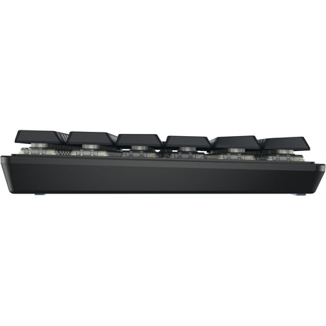 Cherry kw 550 mx lp, clavier (noir, disposition américaine, mx low profile 2.0 ivoire, 96%, led blanche, touches pbt)