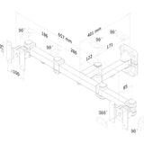 Neomounts fpma-w960d support mural pour écran plat noir
