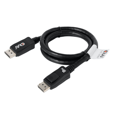 Câble Club 3D DisplayPort 1.4 certifié Vesa mâle-mâle (noir, 1 mètre, 8K 60Hz ou 2x 4K 60Hz, 32,4Gbps)