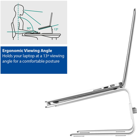Act connectivité support pour ordinateur portable en aluminium (aluminium)