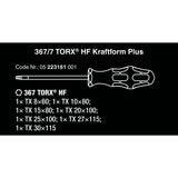 Wera 367 7 Torx HF Tournevis Set Kraftform Plus +
