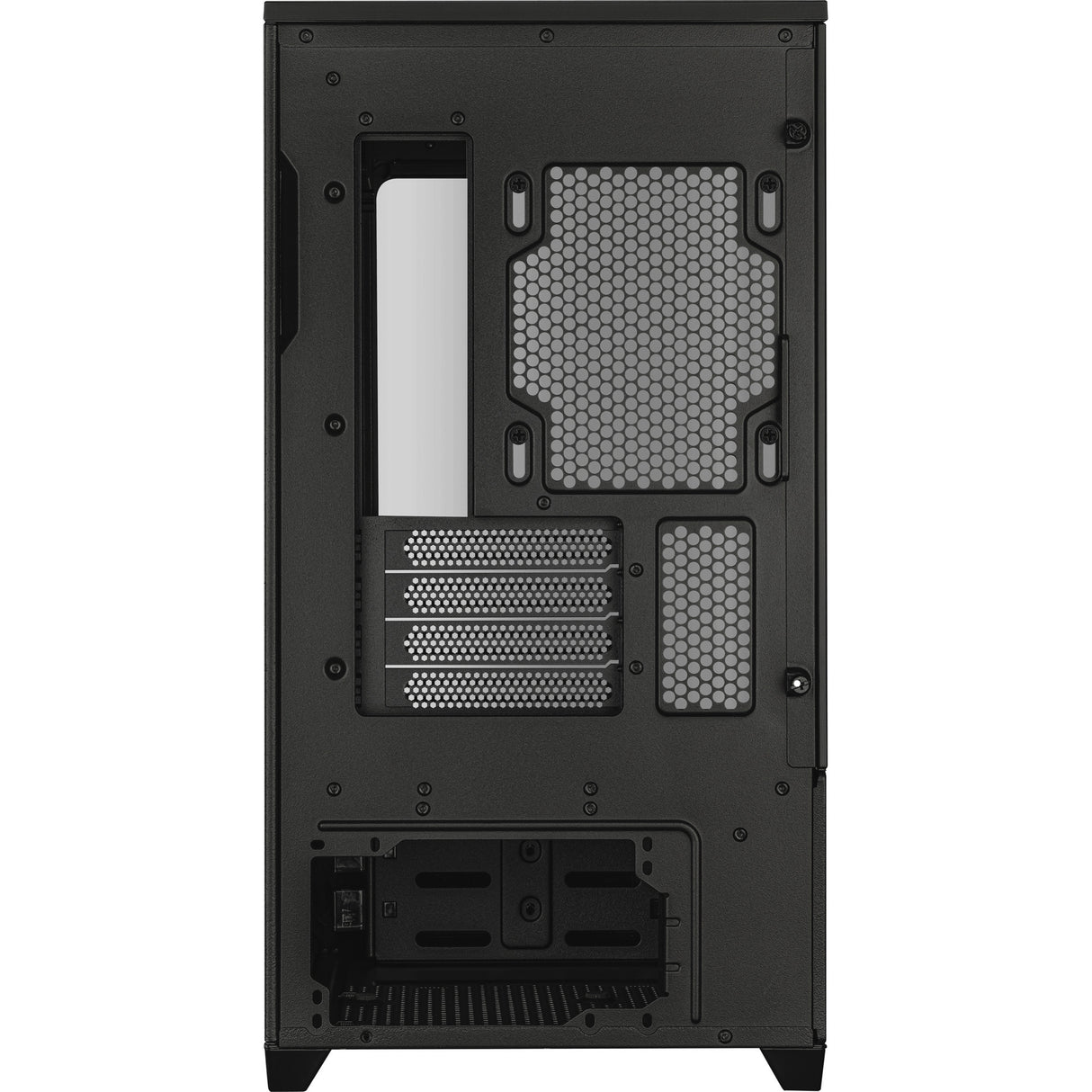 Asus prime ap202 midi tower behuizing (zwart | 2x usb-a | 1x usb-c | rgb | tempered glass)