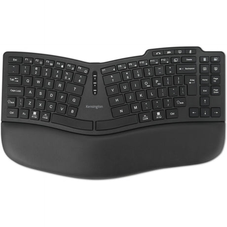 Kensington pro fit ergo kb675 eq tkl clavier rechargeable (noir, disposition ue (qwerty), membrane, 80% (tkl), bluetooth, 2.4 ghz)