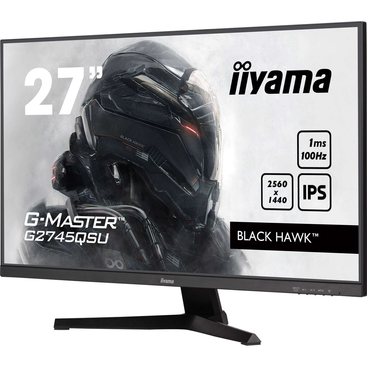 Moniteur de jeu Iiyama G-Master Black Hawk G2745QSU-B2 27 (noir, HDMI, port d'affichage, 2x USB-A, USB-B)