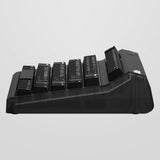 Clavier mécanique sans fil côté obscur Iqunix og80 (noir, disposition américaine (qwerty), marron gateron, 80 % (tkl), LED RVB, échangeable à chaud, pbt, 2,4 GHz | Bluetooth 5.1 | USB-C)