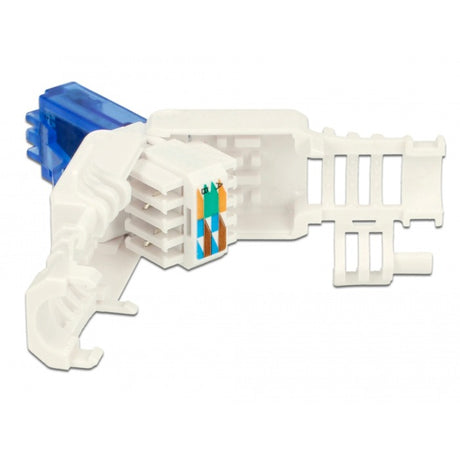 Delock fiche rj45 cat.6a utp fiche sans outil (blanc, 2 pièces)