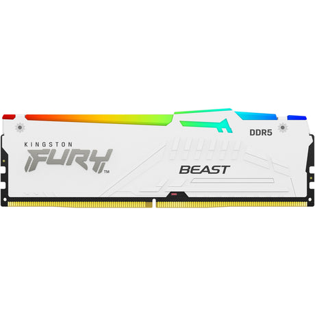 Kingston Fury 16 Go de RAM DDR5-5600 (blanc, KF556C40BWA-16, Beast RGB, XMP)