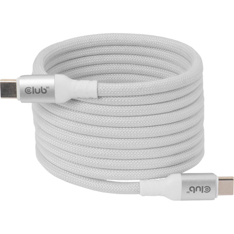 Bobine magnétique Club 3D USB-C 240 W PD3.1 câble blanc, câble de 2 mètres (blanc)