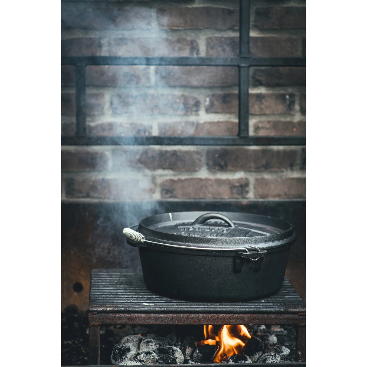The Windmill Dutch Oven 6 qt sans pieds poêle de cuisson (noir, ø 31,5 cm | 5,9 litres)
