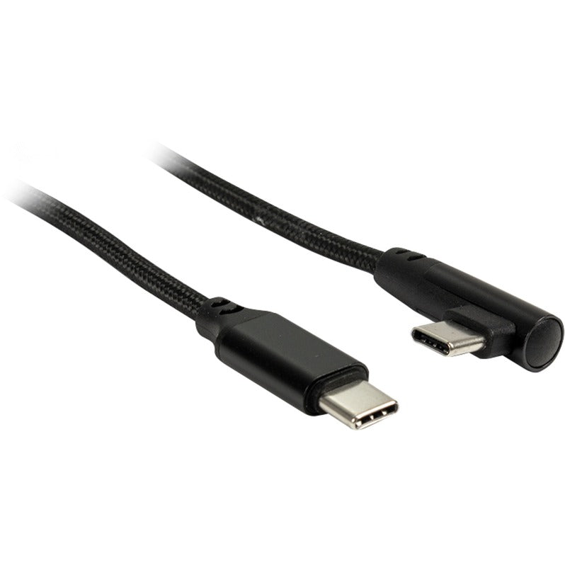 Câble Inter-tech USB-C vers USB-C 90° (noir, 1 mètre)