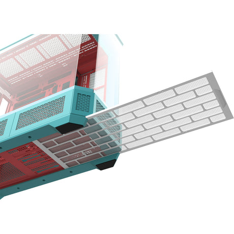 Boîtier grande tour Thermaltake view 600 tg menthe fraise (menthe berry | 2x USB-A | 1x USB-C | verre trempé)