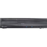 Silverstone milo ml03b boîtier de bureau (noir | 2x USB-A)