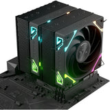 Refroidisseur de processeur Xyz PC Gear Thermax 6 Duo RGB (noir, ARGB, PWM)