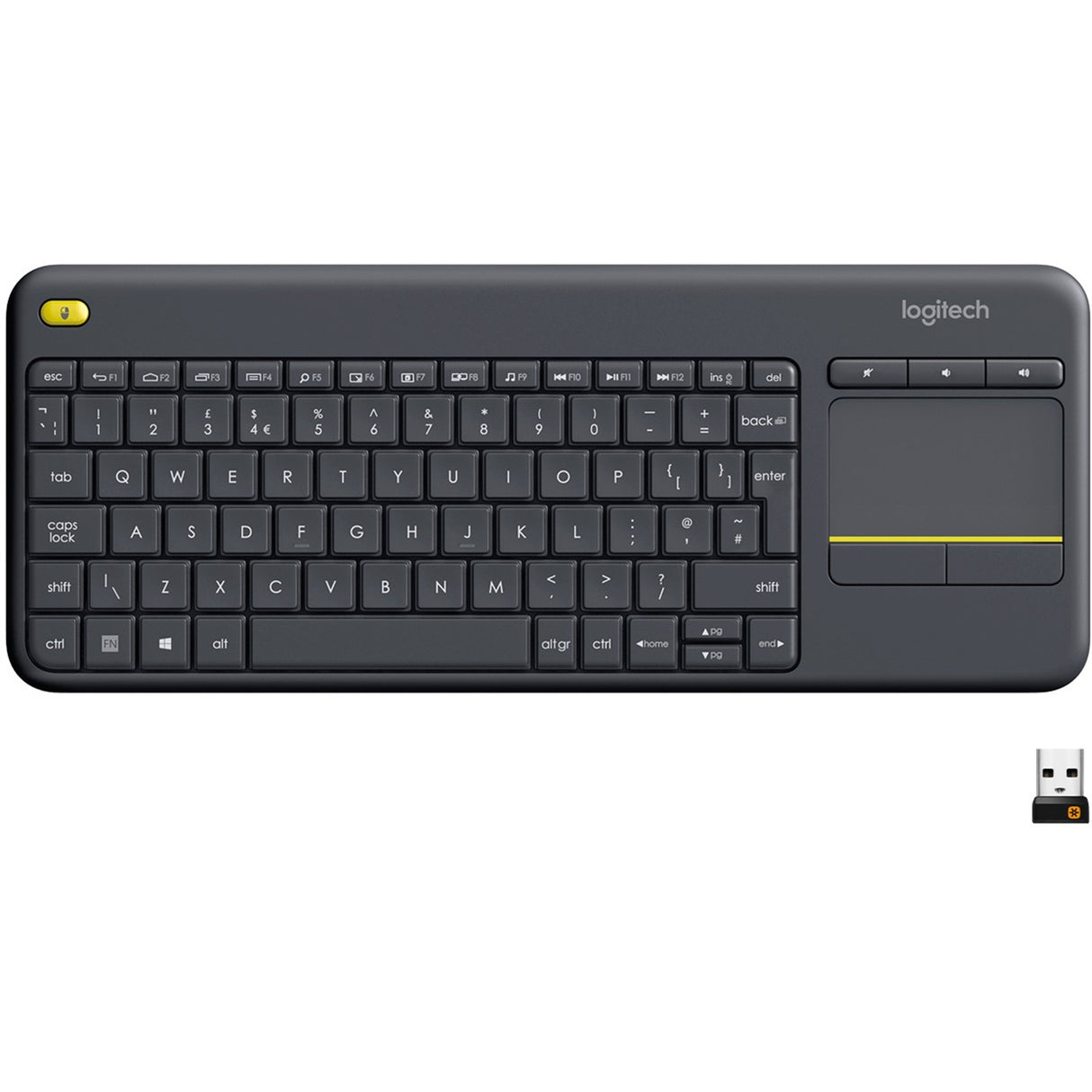 Clavier tactile sans fil Logitech K400 Plus