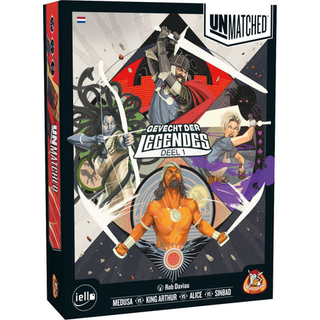 Jeux de gobelins blancs inégalés : jeu de société Battle of Legends (néerlandais, 2 à 4 joueurs, 20 minutes, à partir de 10 ans)