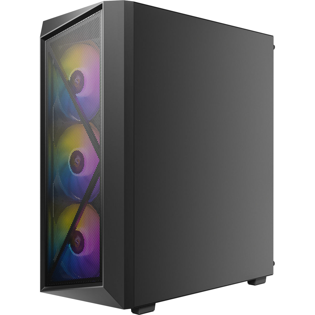 Boîtier tour midi Antec ax67 argb (noir | 3x usb-a | verre trempé)