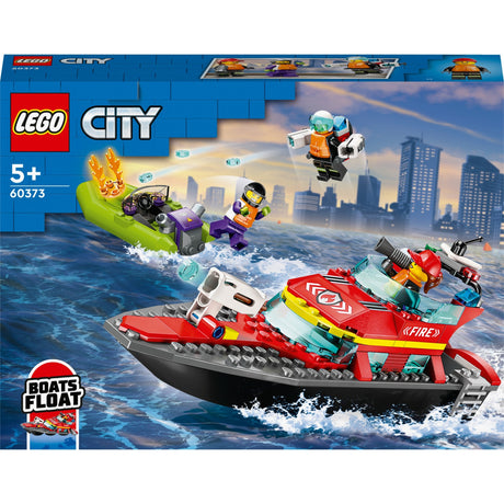 Le bateau de sauvetage des pompiers de Lego City 60373