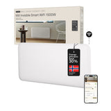 Panneau chauffant WiFi Mill Steel pa1500wifi4a, convecteur 1500 watts (blanc, WiFi 2,4 GHz (WiFi 6), Bluetooth 5.2, ZigBee 3.0 + application)