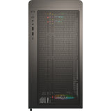Boîtier tour midi en bois Montech xr (noir | 1x USB-A | 1x USB-C | RVB | fenêtre)