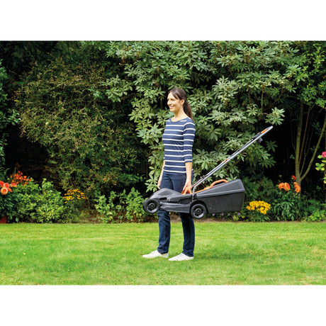 Tondeuse à gazon Black+decker 1000w 32cm + coupe-herbe 250w (noir orange, pelouses jusqu'à 250m²)