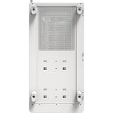 Boîtier tour midi en bois Montech xr (blanc | 1x USB-A | 1x USB-C | RVB | fenêtre)